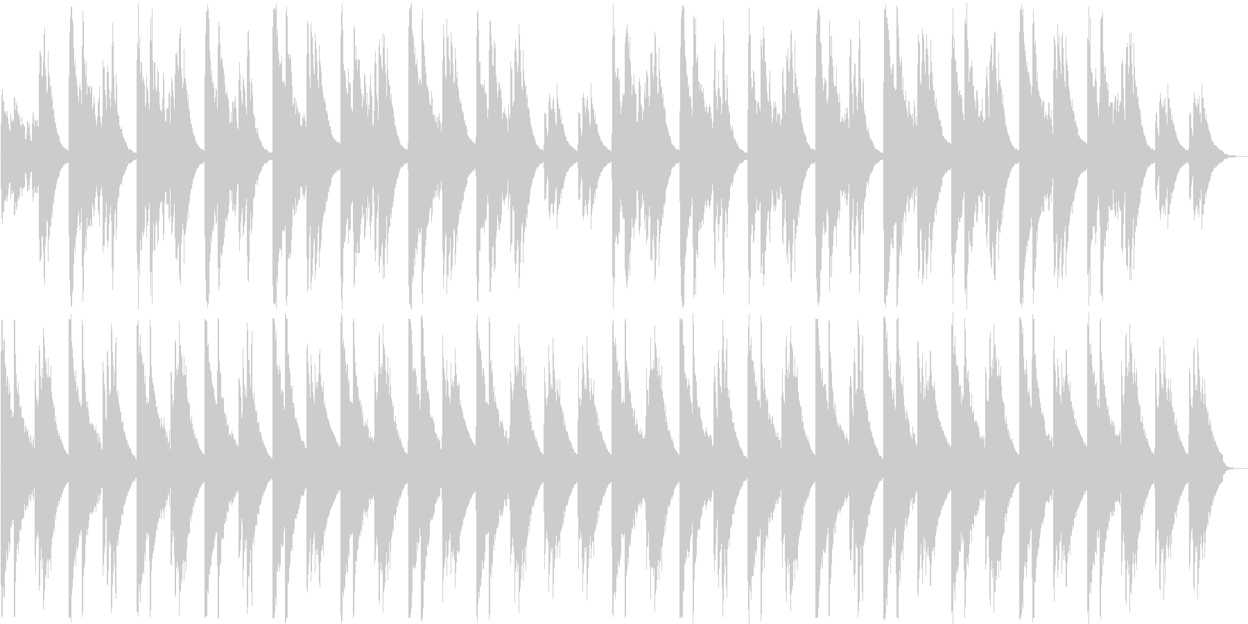 アコギの音色が落ち着くヒーリング曲の未再生の波形