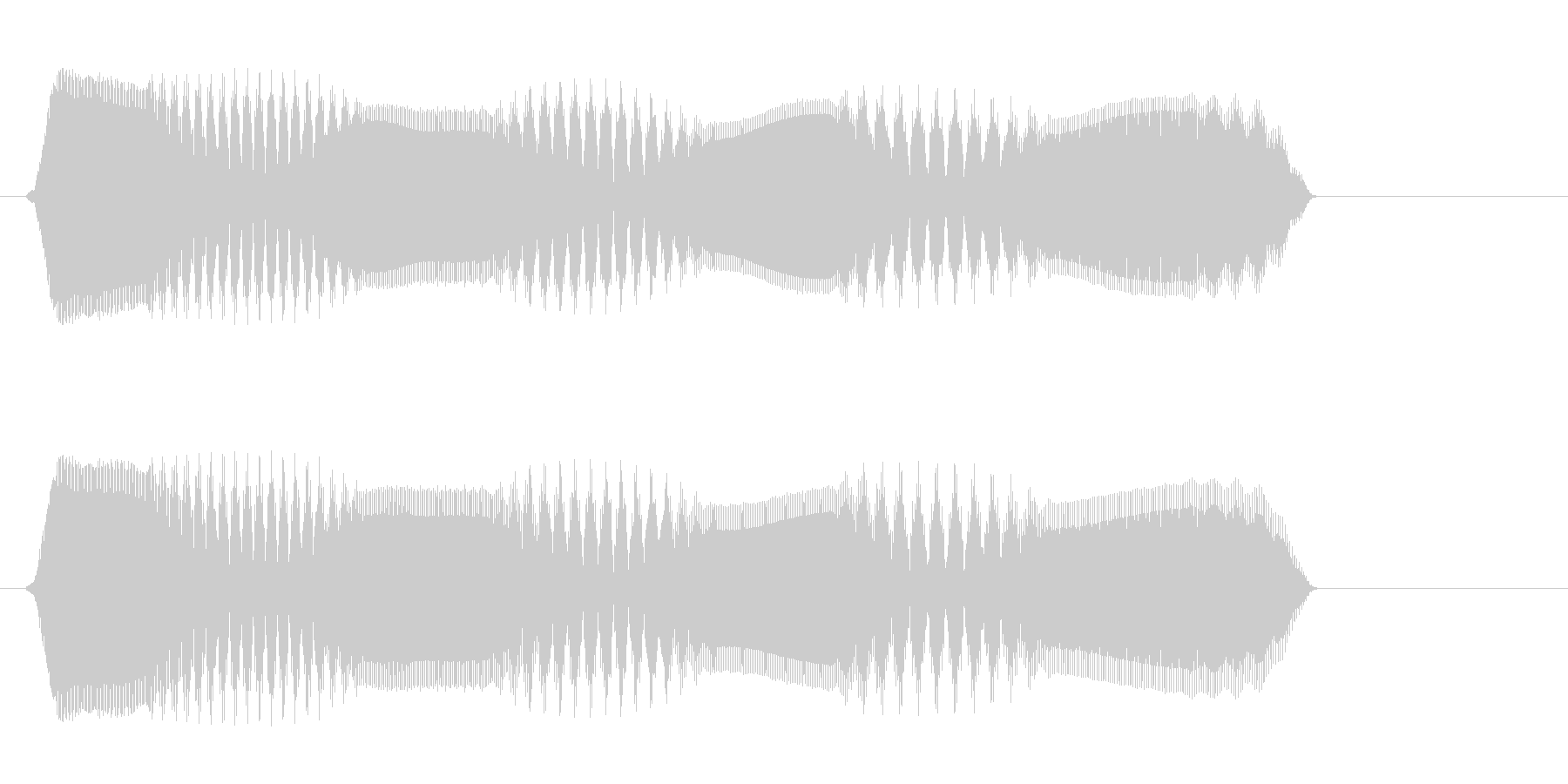 ピュロロ(高音 電子音)の未再生の波形