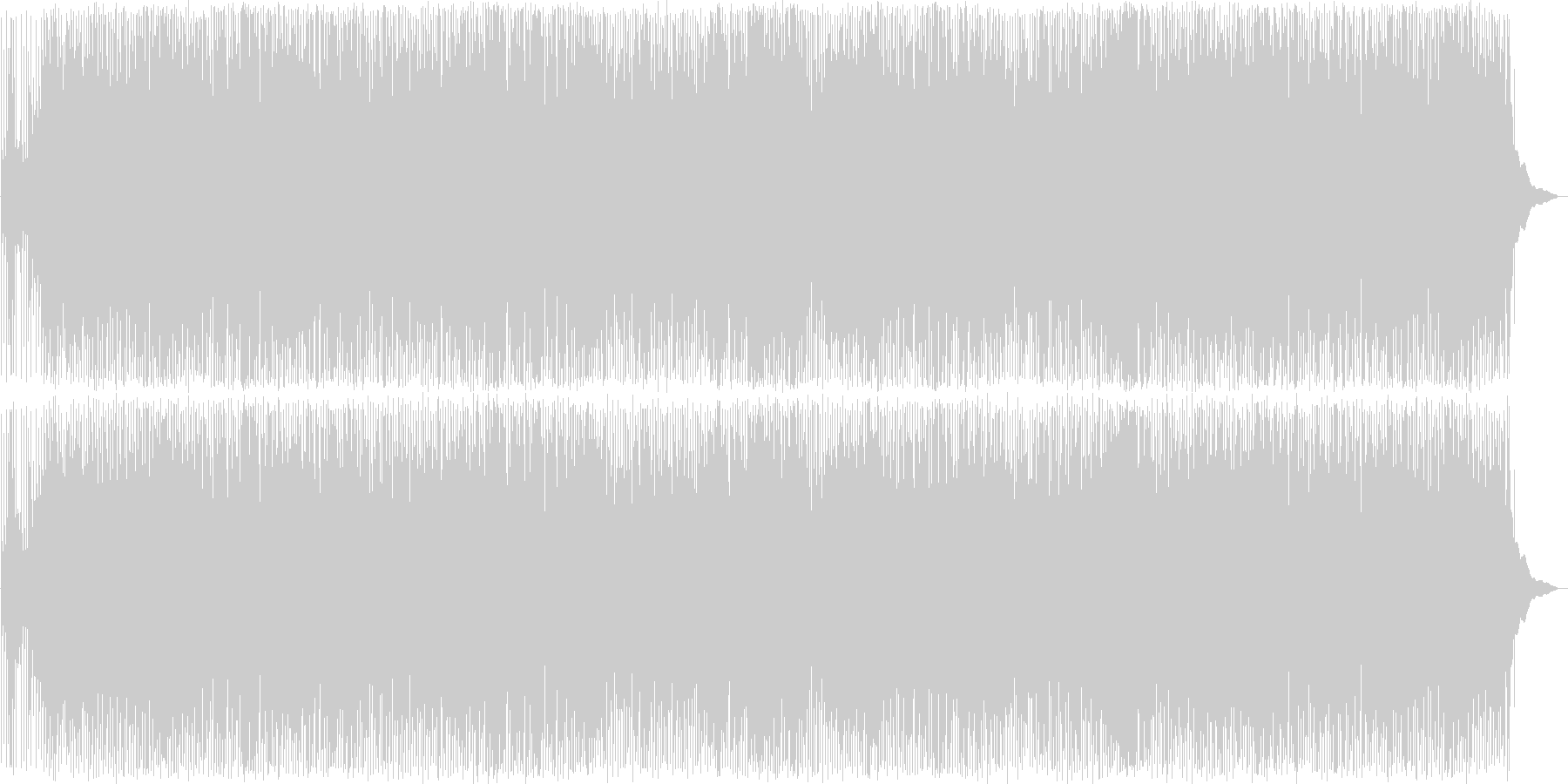 楽しげなカントリーミュージックの未再生の波形