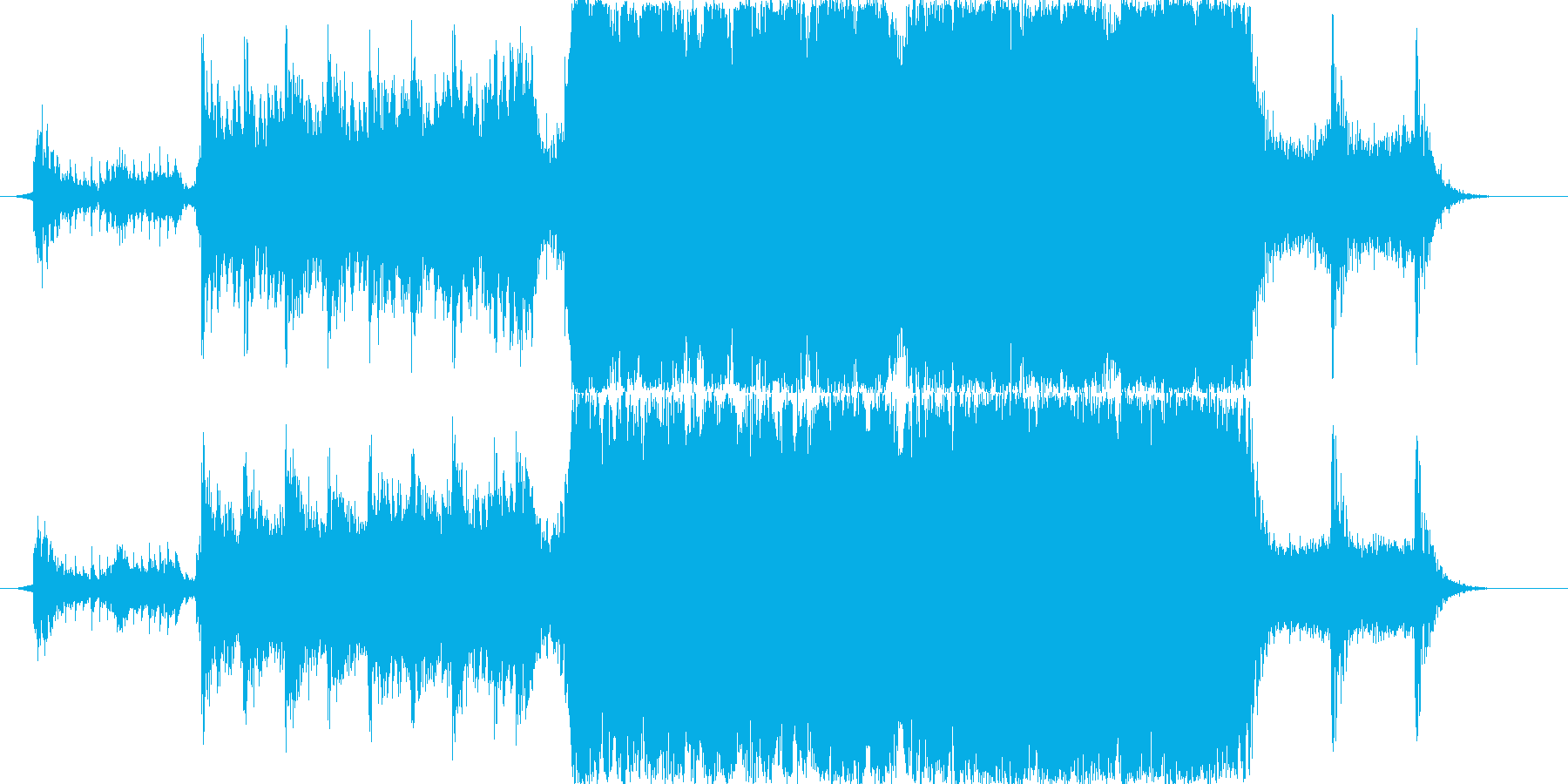 壮大な映像向けBGMの再生済みの波形