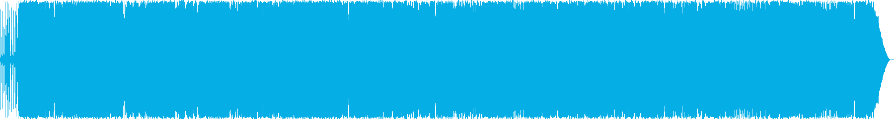 明るくワクワクする爽快なエレキギターの曲の再生済みの波形