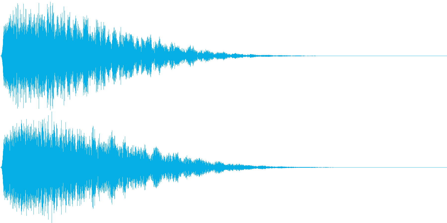 ギュオン。戦慄・驚愕する音の再生済みの波形