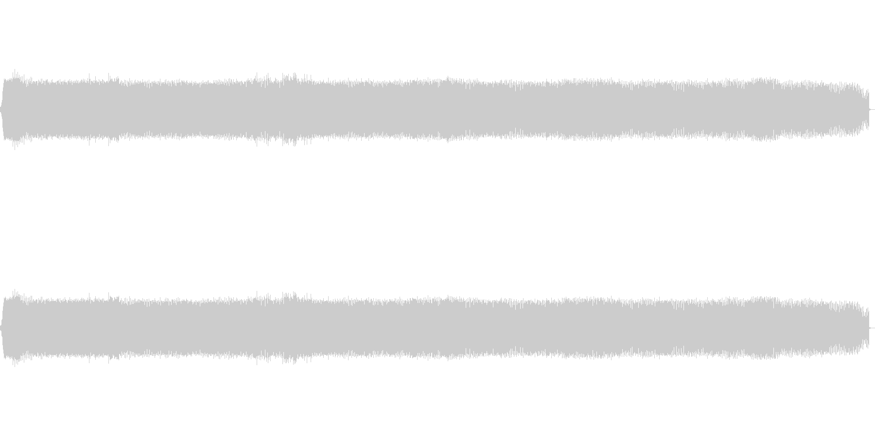 高めの汽笛のような電子音です。の未再生の波形