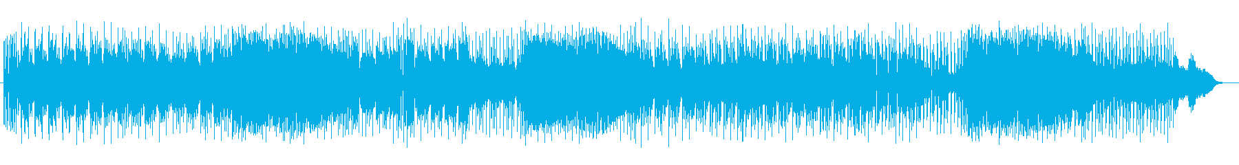 ミステリアスだけど楽しいゲーム風音楽の再生済みの波形