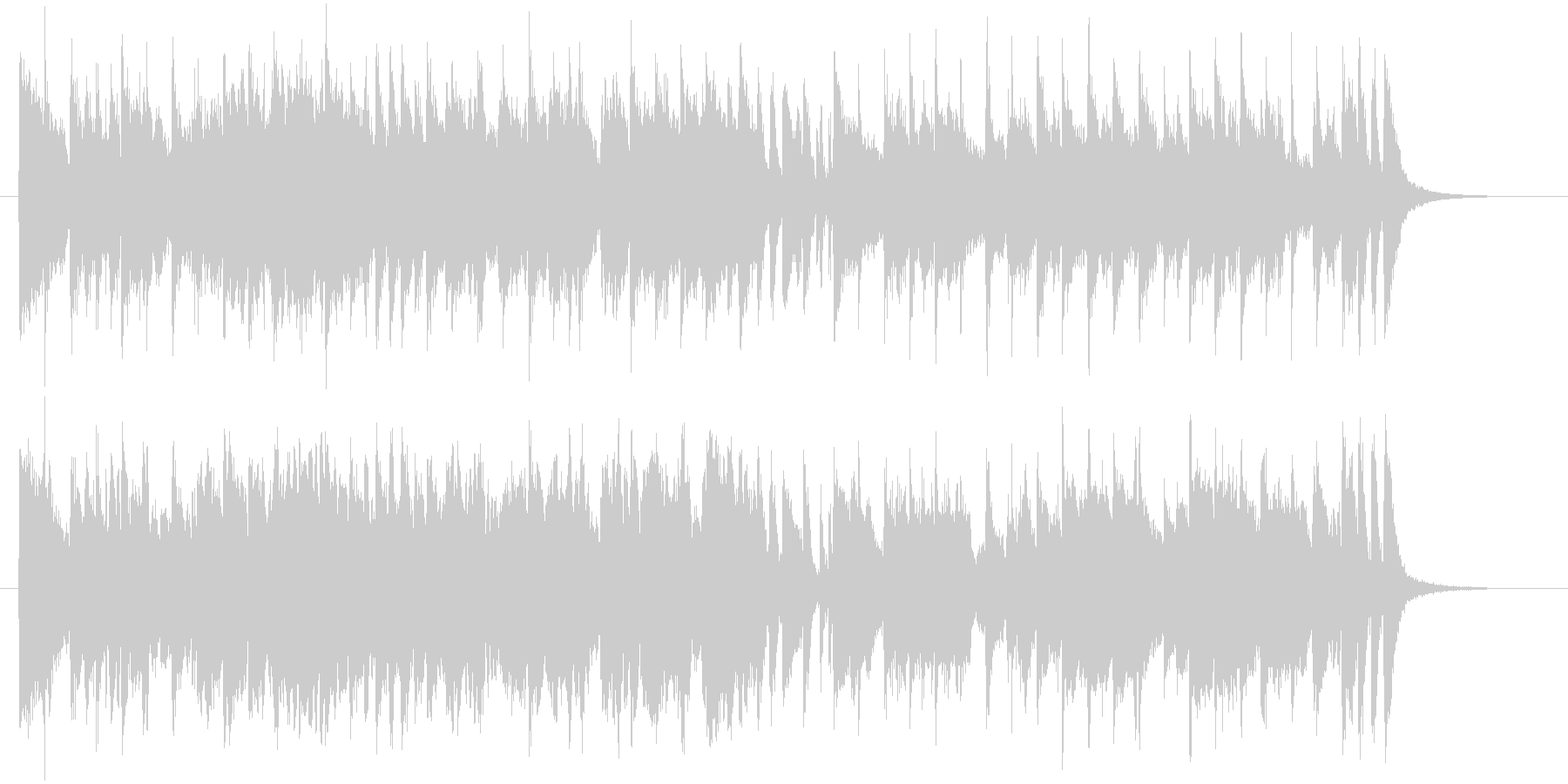 ゆったりと落ち着いた明るい音楽の未再生の波形