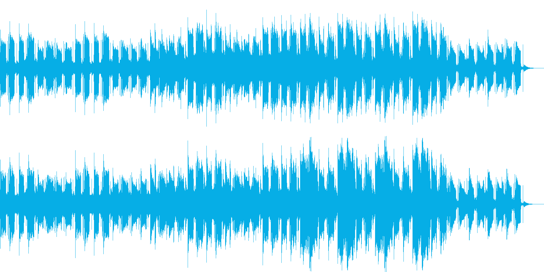 ホラーな洋風のBGMです。の再生済みの波形