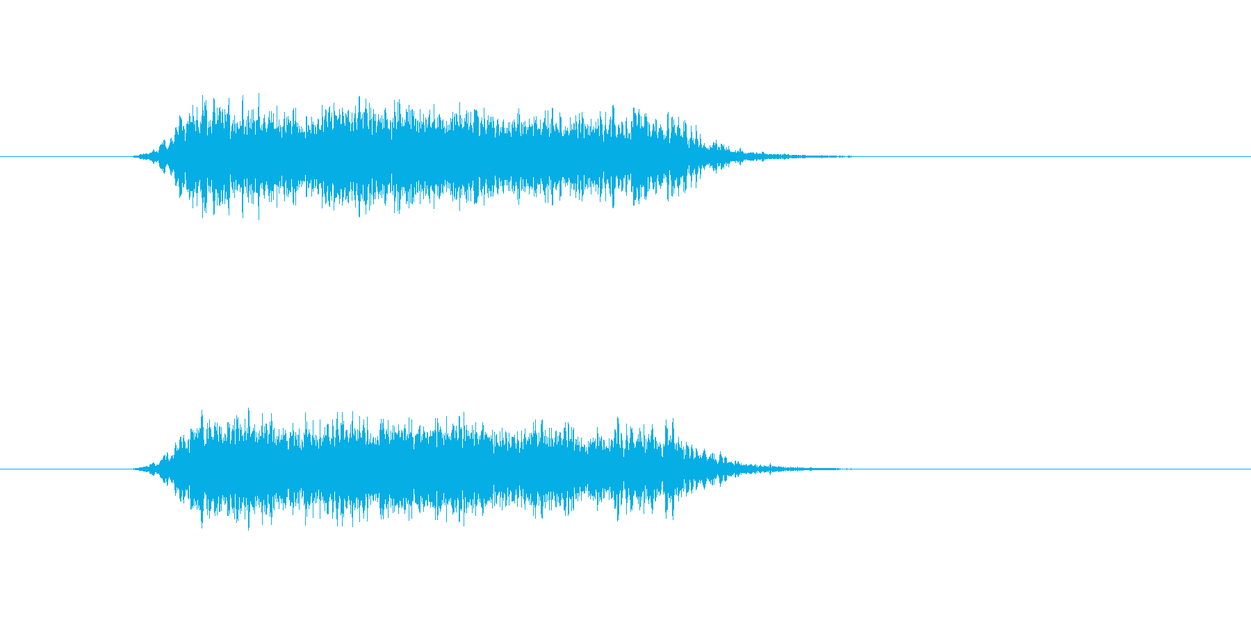 象の鳴き声です。の再生済みの波形