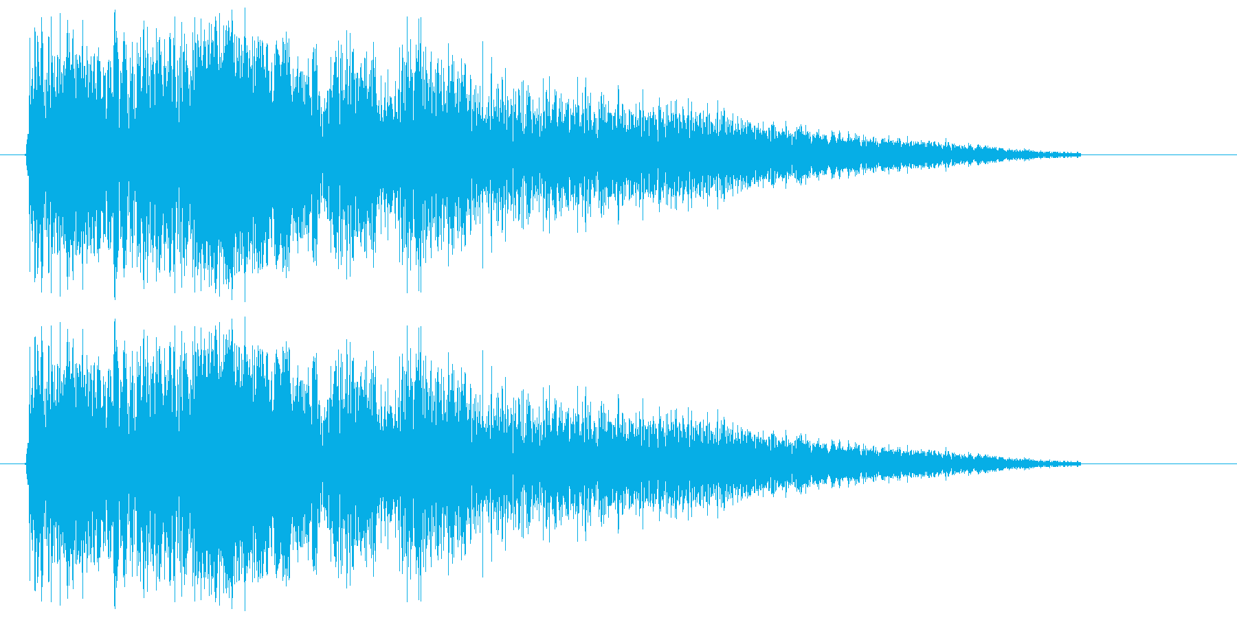 バキュン!という拳銃の音ですの再生済みの波形