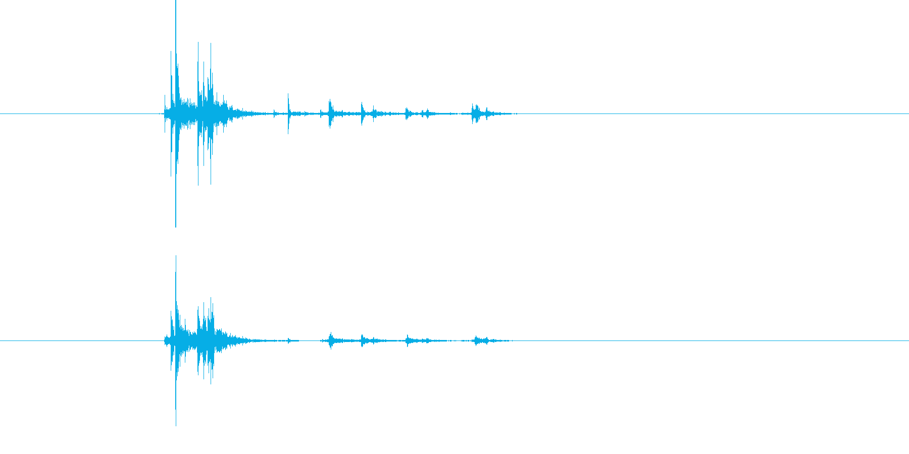 卵を割る音。の再生済みの波形