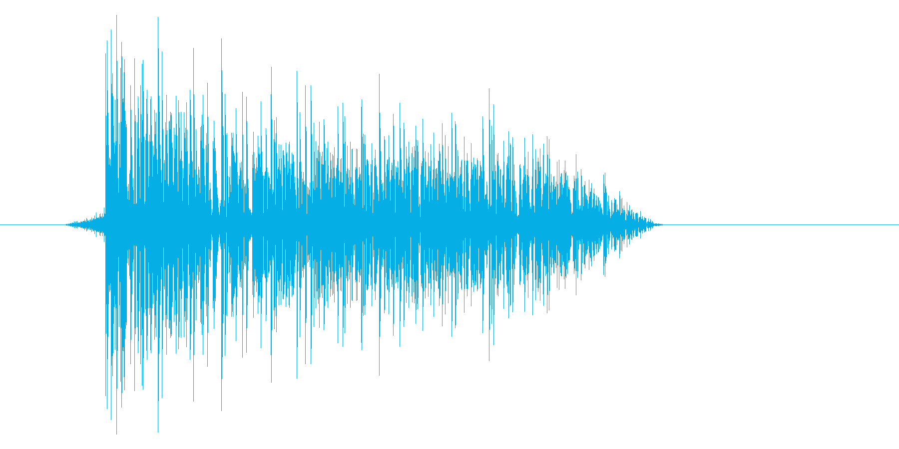 ゲーム(ファミコン風)爆発音_006の再生済みの波形