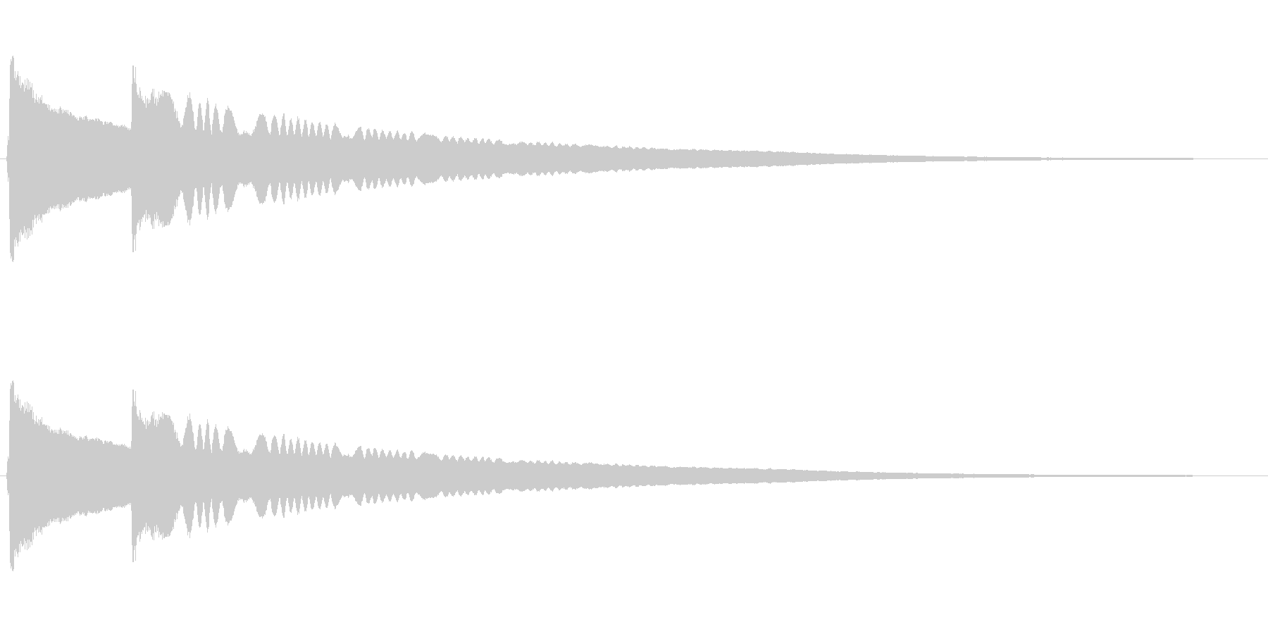 チリーンという風鈴の音の未再生の波形