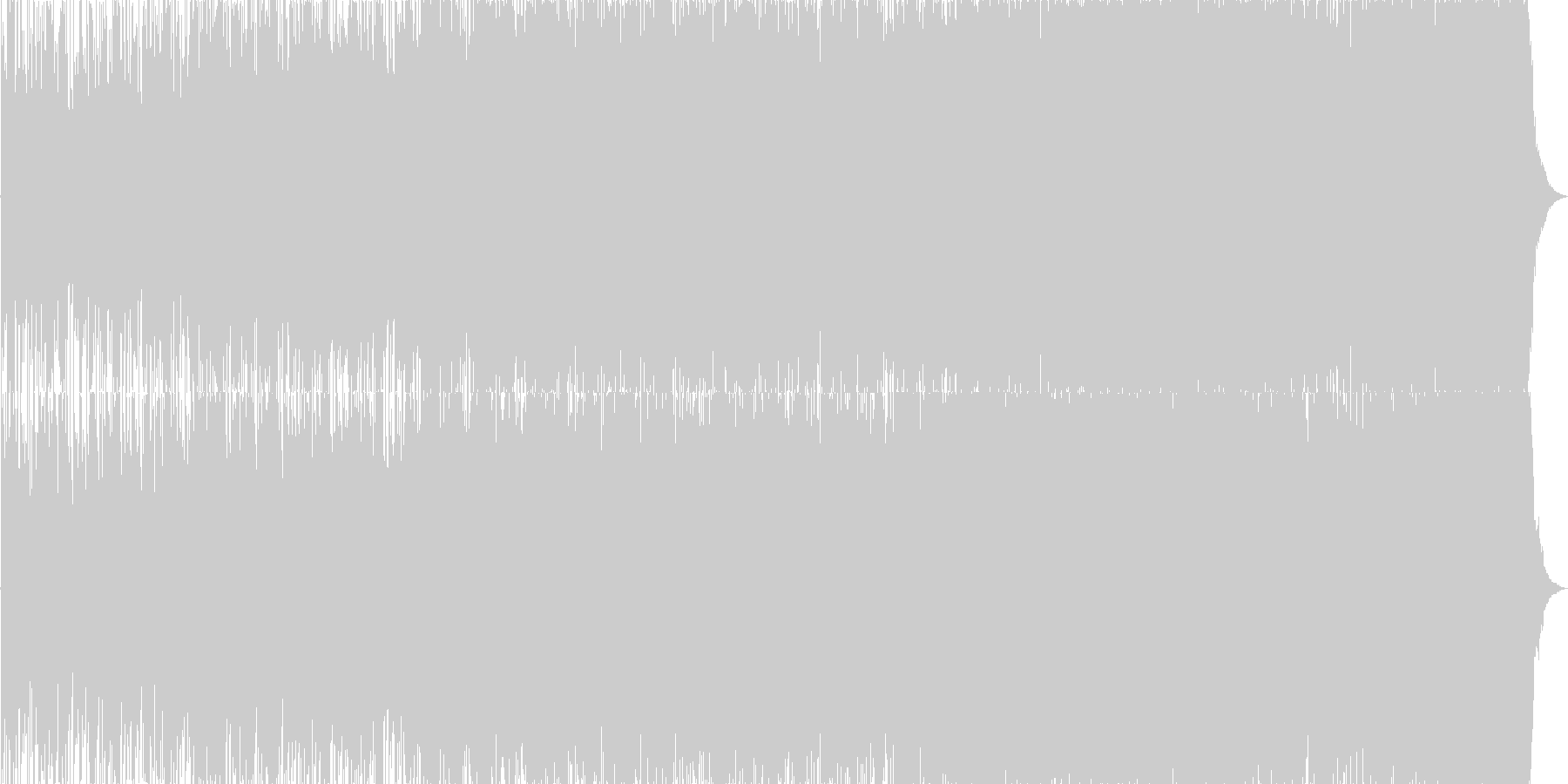 躍動感ある希望的で前向きなBGMの未再生の波形