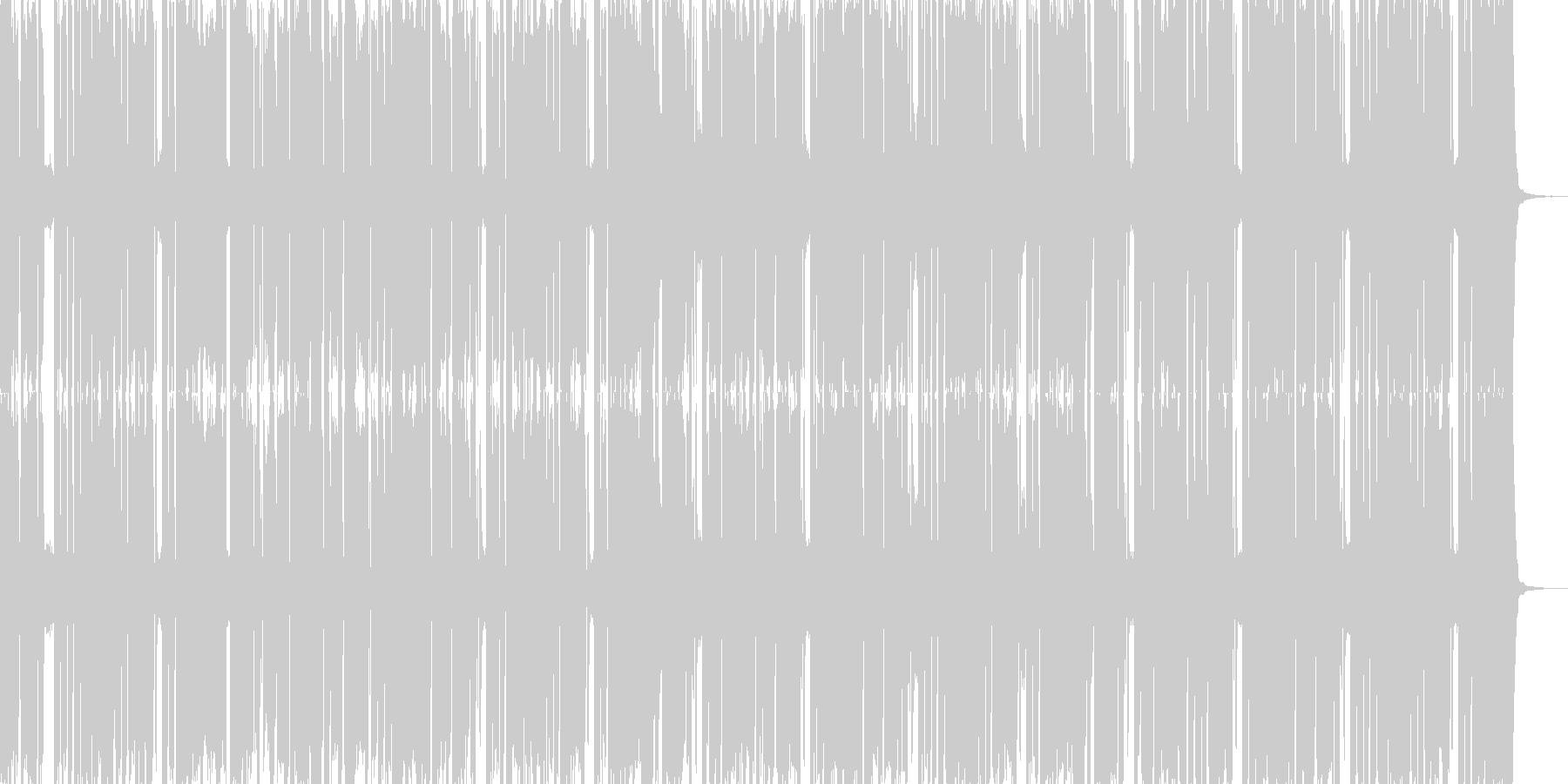 跳ねた感じのファンク調の曲です。よろし…の未再生の波形