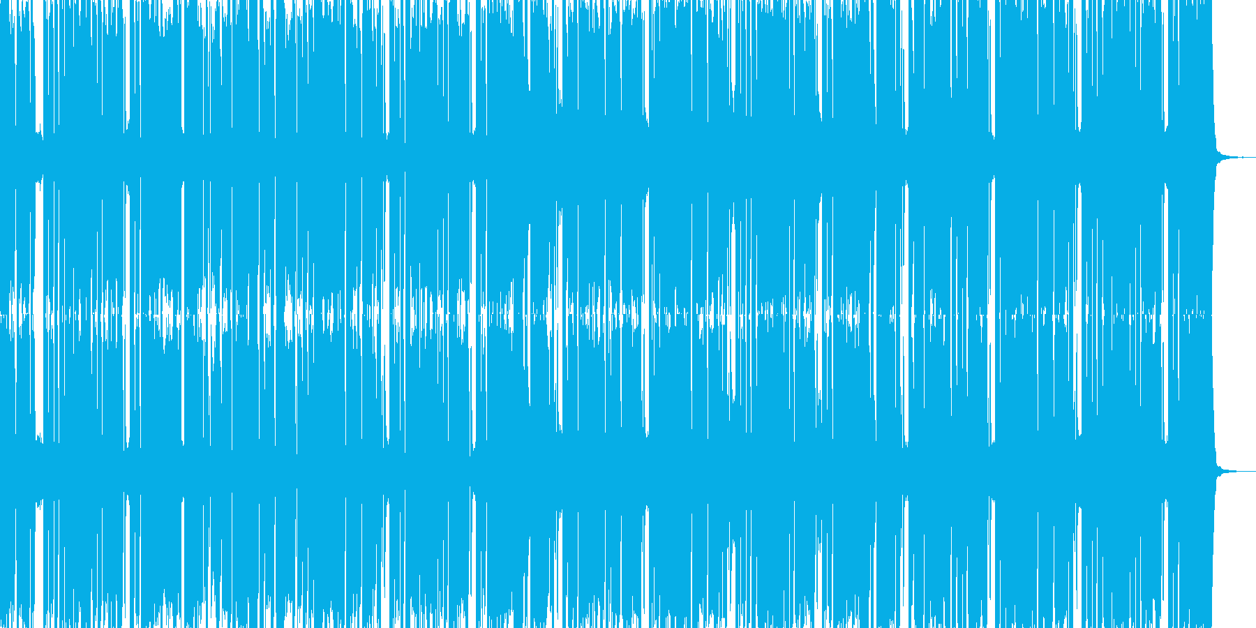 跳ねた感じのファンク調の曲です。よろし…の再生済みの波形