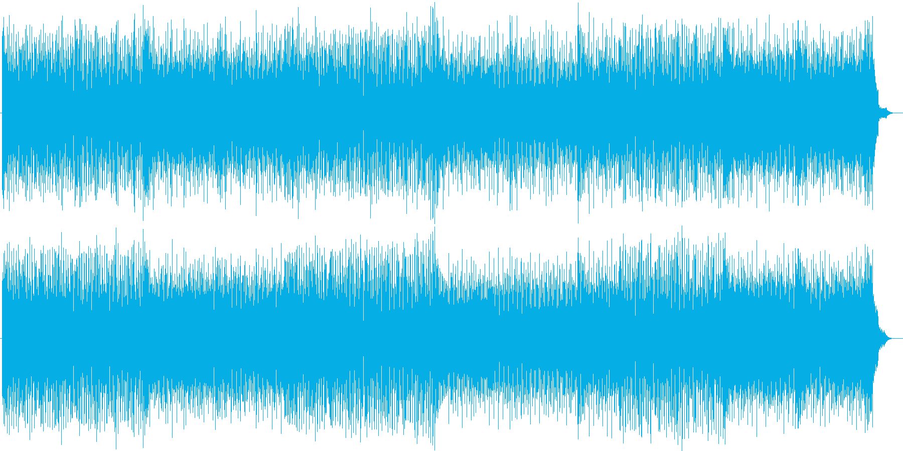 コード弾きが展開されるポップなシンセ曲の再生済みの波形