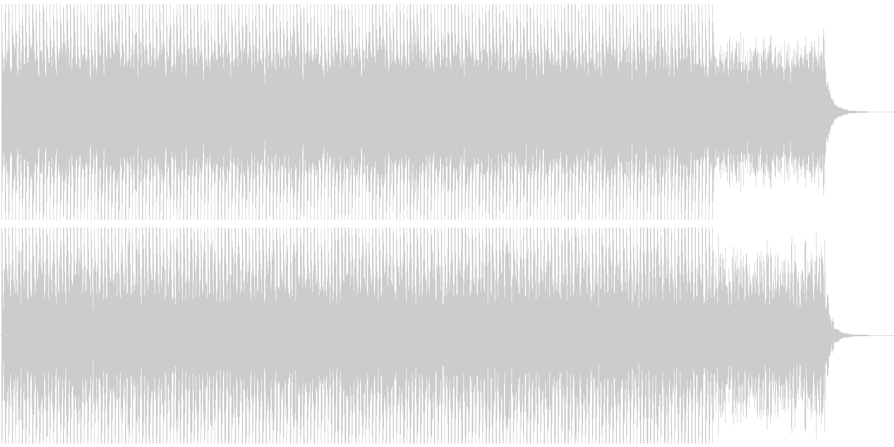 映像向けテクノ系BGM(シンプルver)の未再生の波形