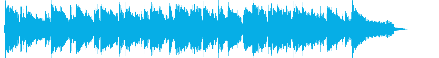 A short song with a high-pitched weird rhythm's reproduced waveform