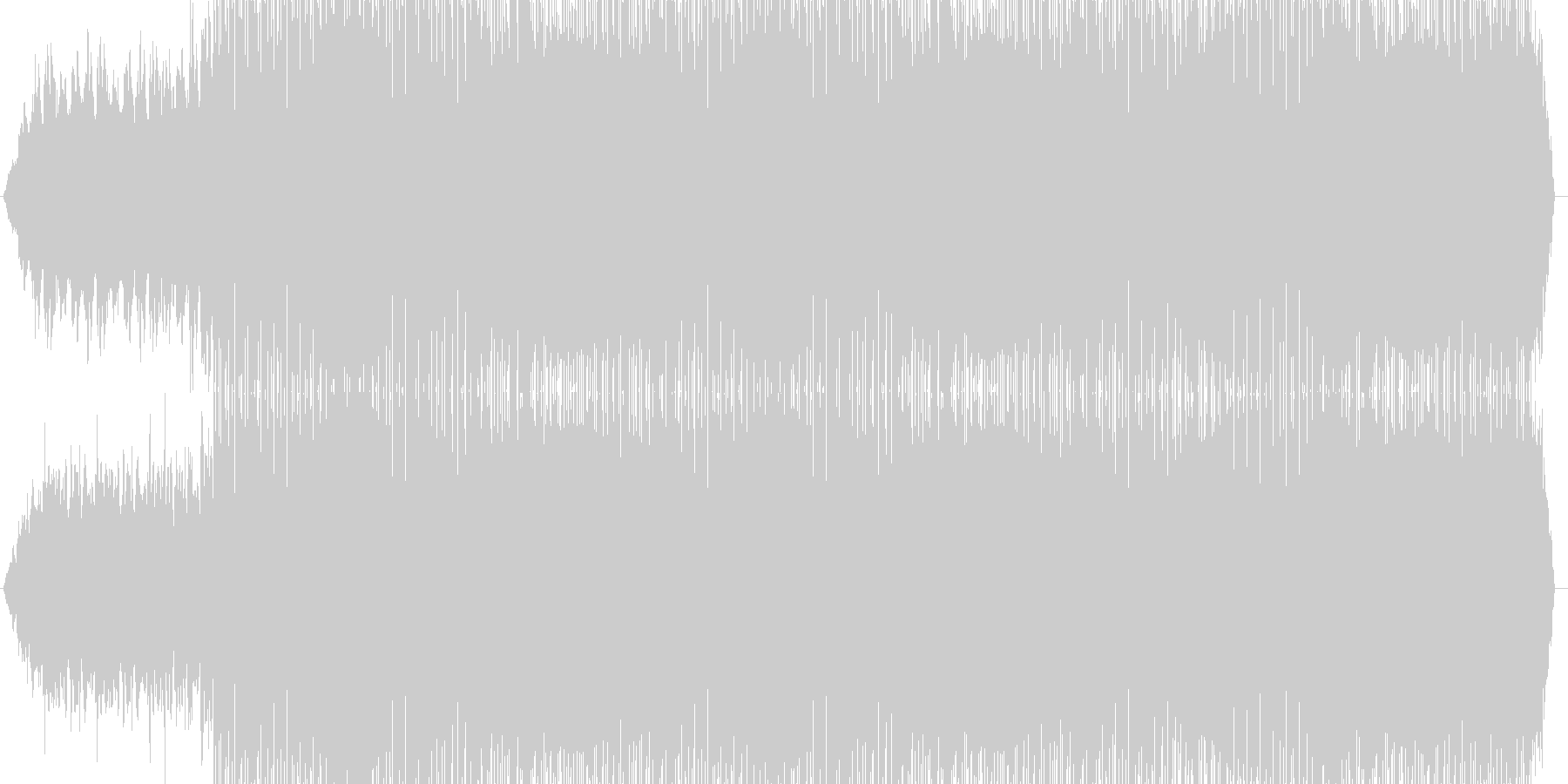 この曲『@.mp3』、これと言って個…の未再生の波形