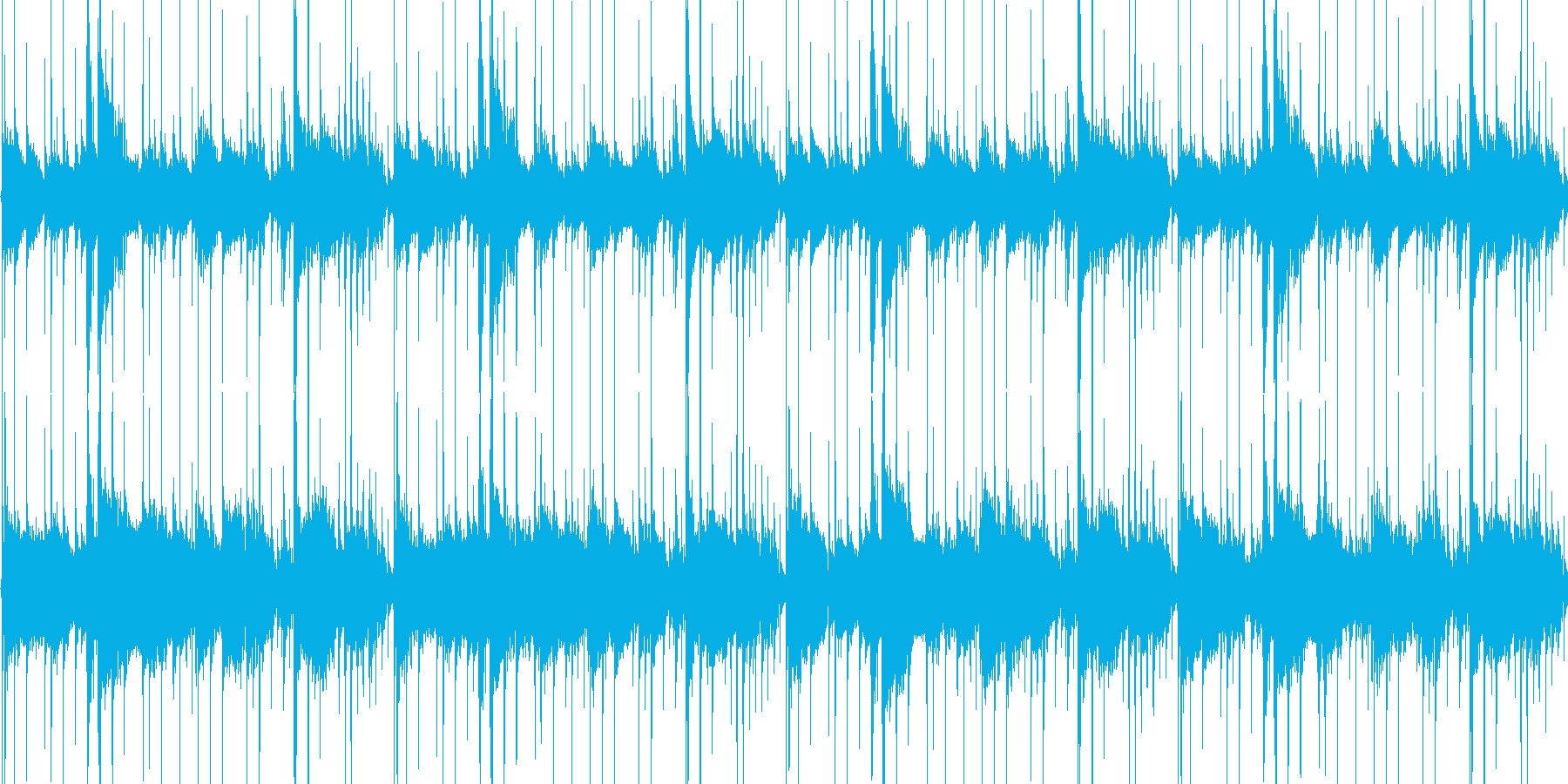 シンプルなEギターのLOOPですの再生済みの波形