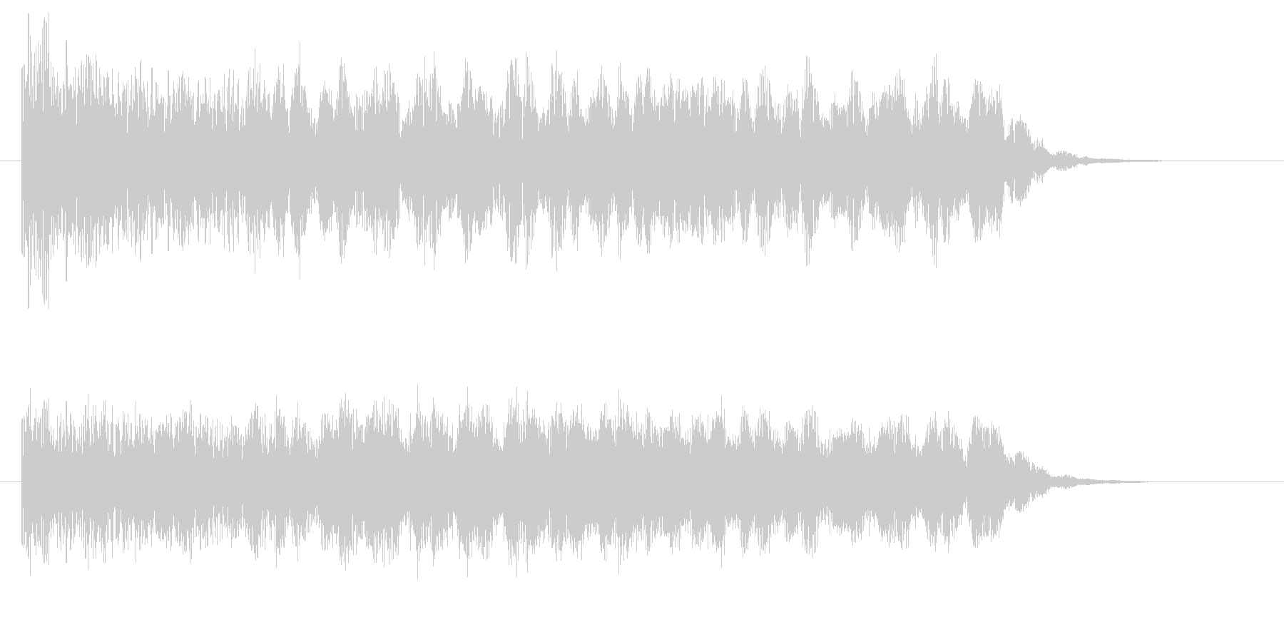 どこか現実っぽくない音の未再生の波形
