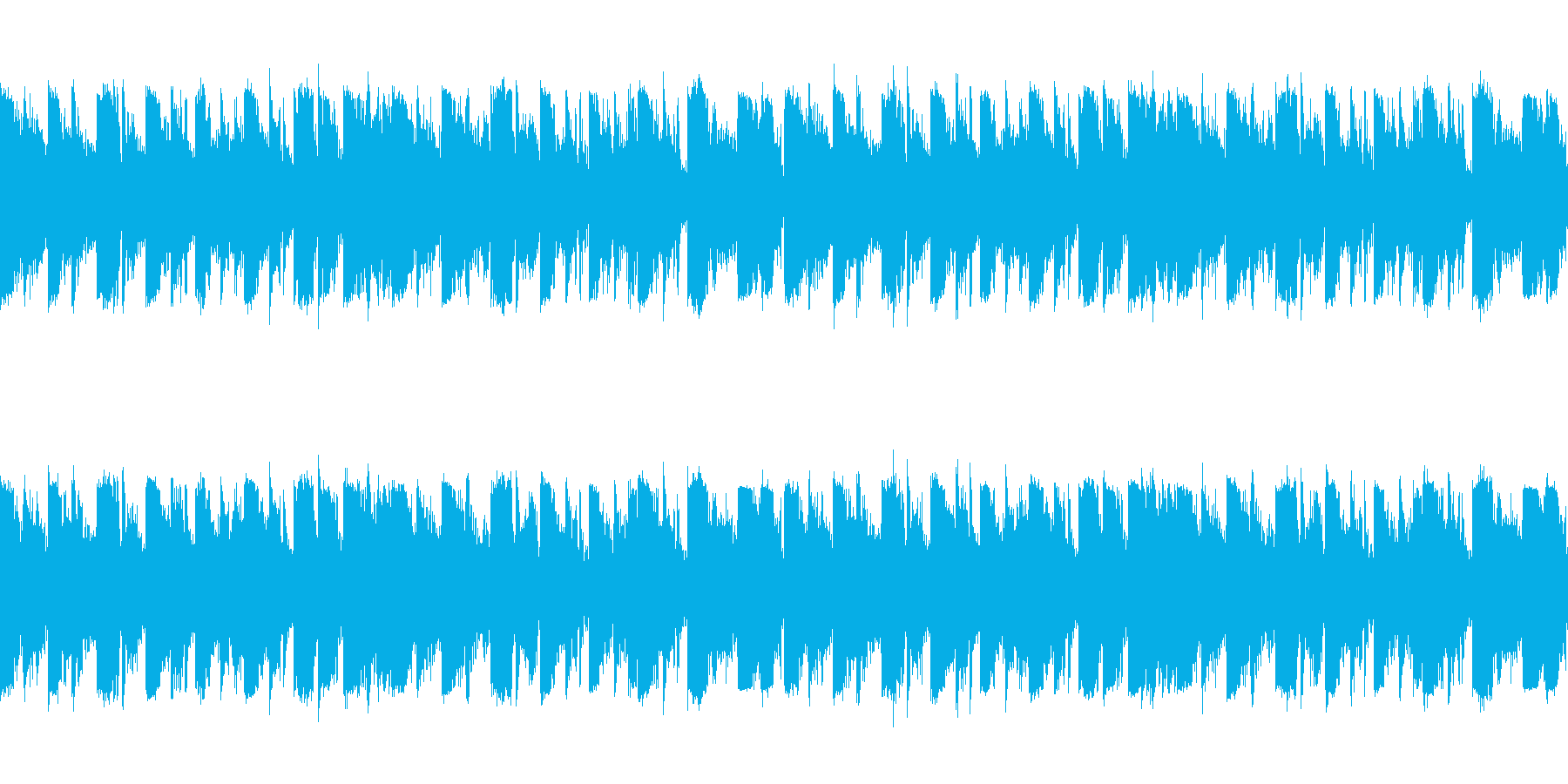 「クセのないデジタルダンスLoop曲」の再生済みの波形