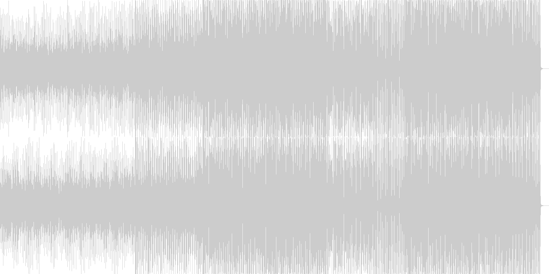 妖しい雰囲気の漂うテクノの未再生の波形