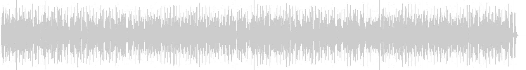 爽快感のあるドラムシンセサイザー系曲の未再生の波形