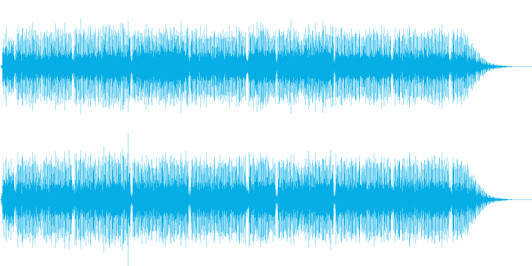 明るいニューミュージックの再生済みの波形