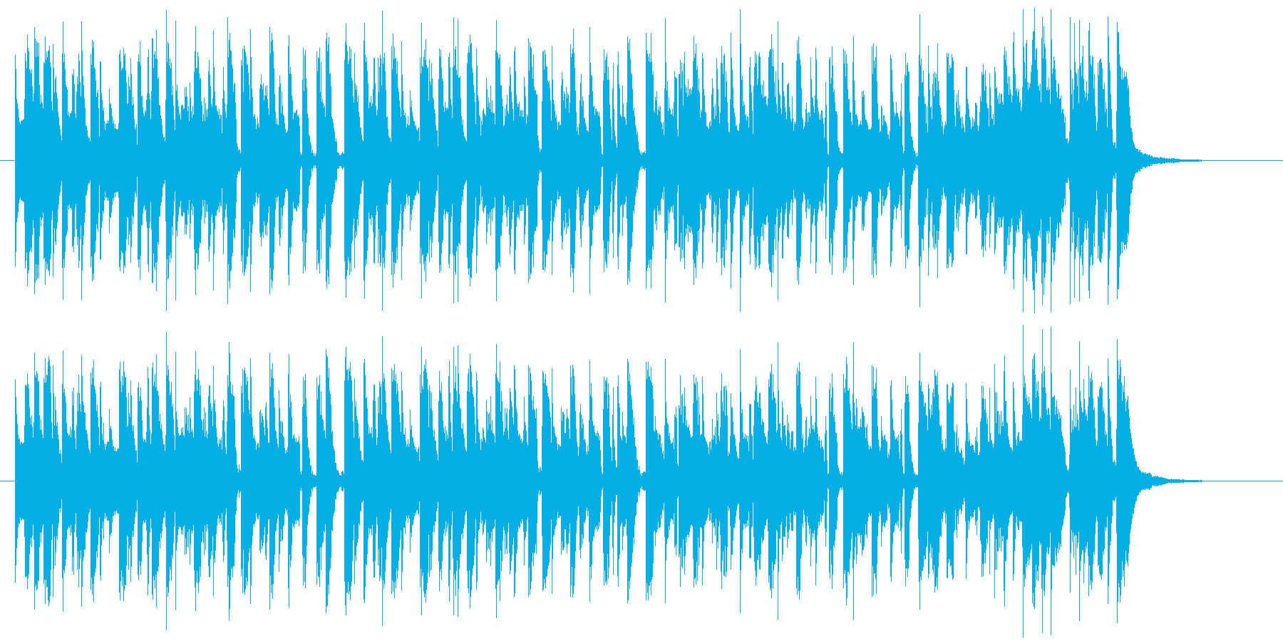 爽やかなピアノ軽快なポップ曲の再生済みの波形