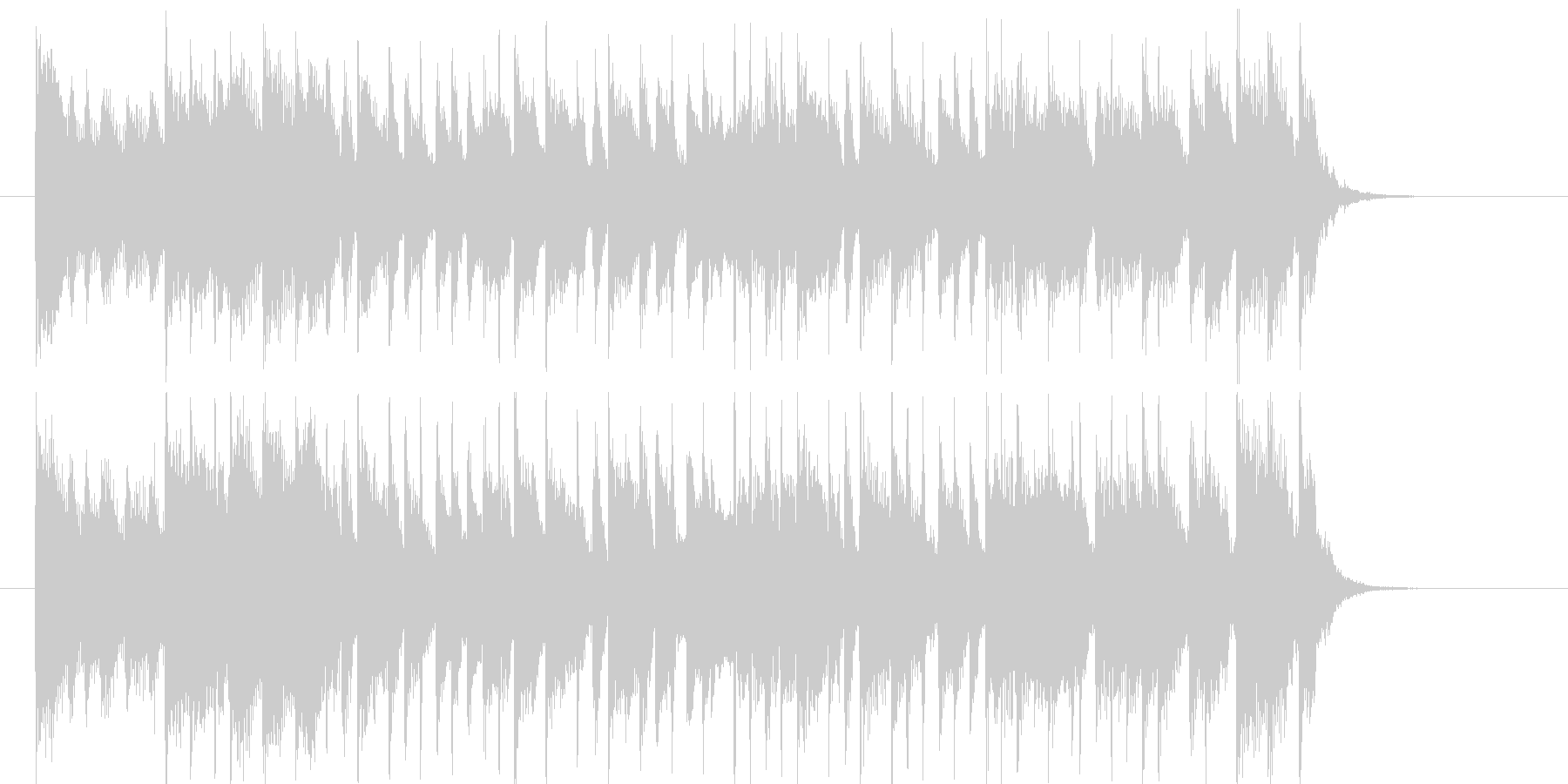 オープニングにぴったりのシンセ曲の未再生の波形