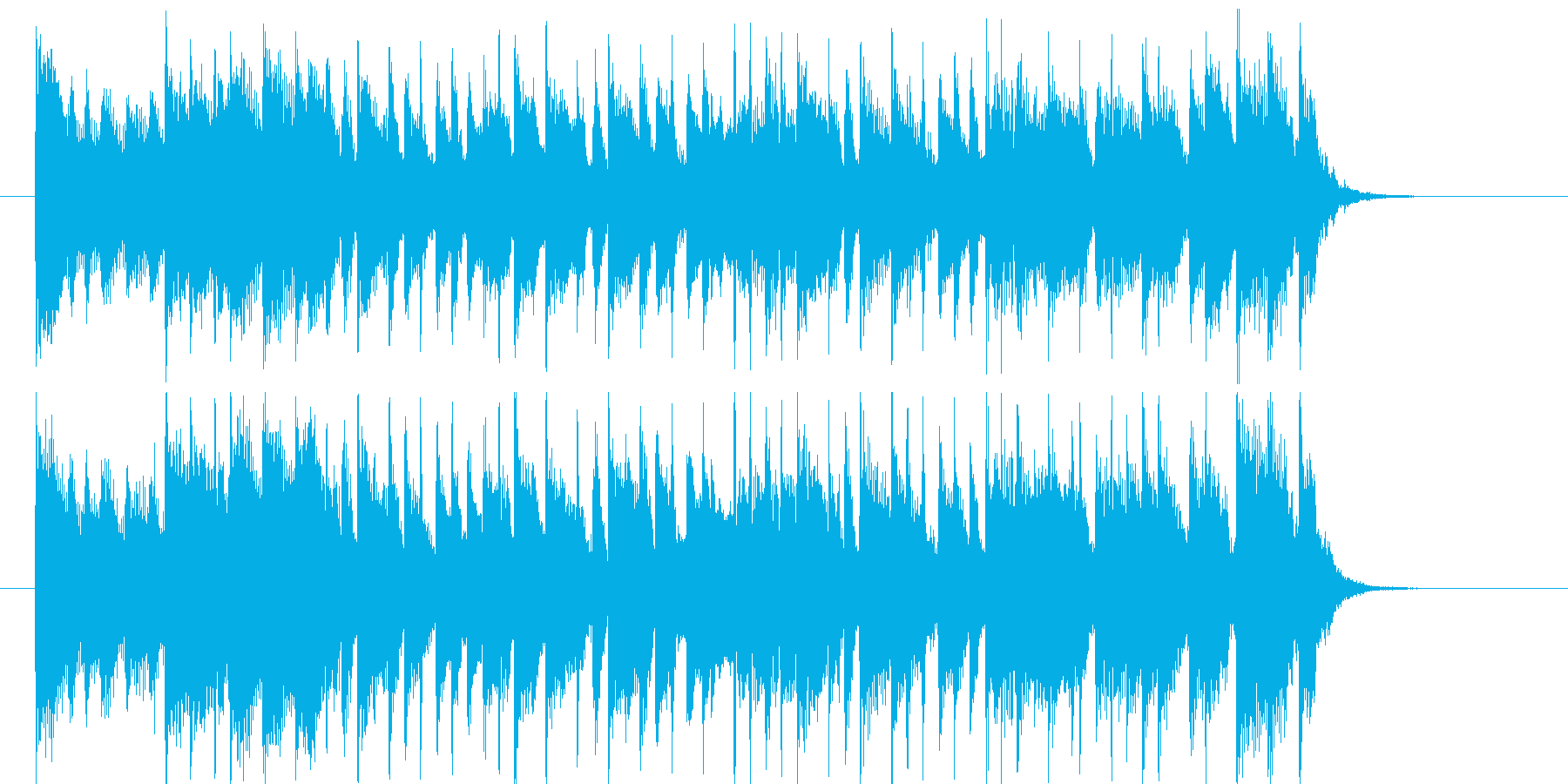 オープニングにぴったりのシンセ曲の再生済みの波形