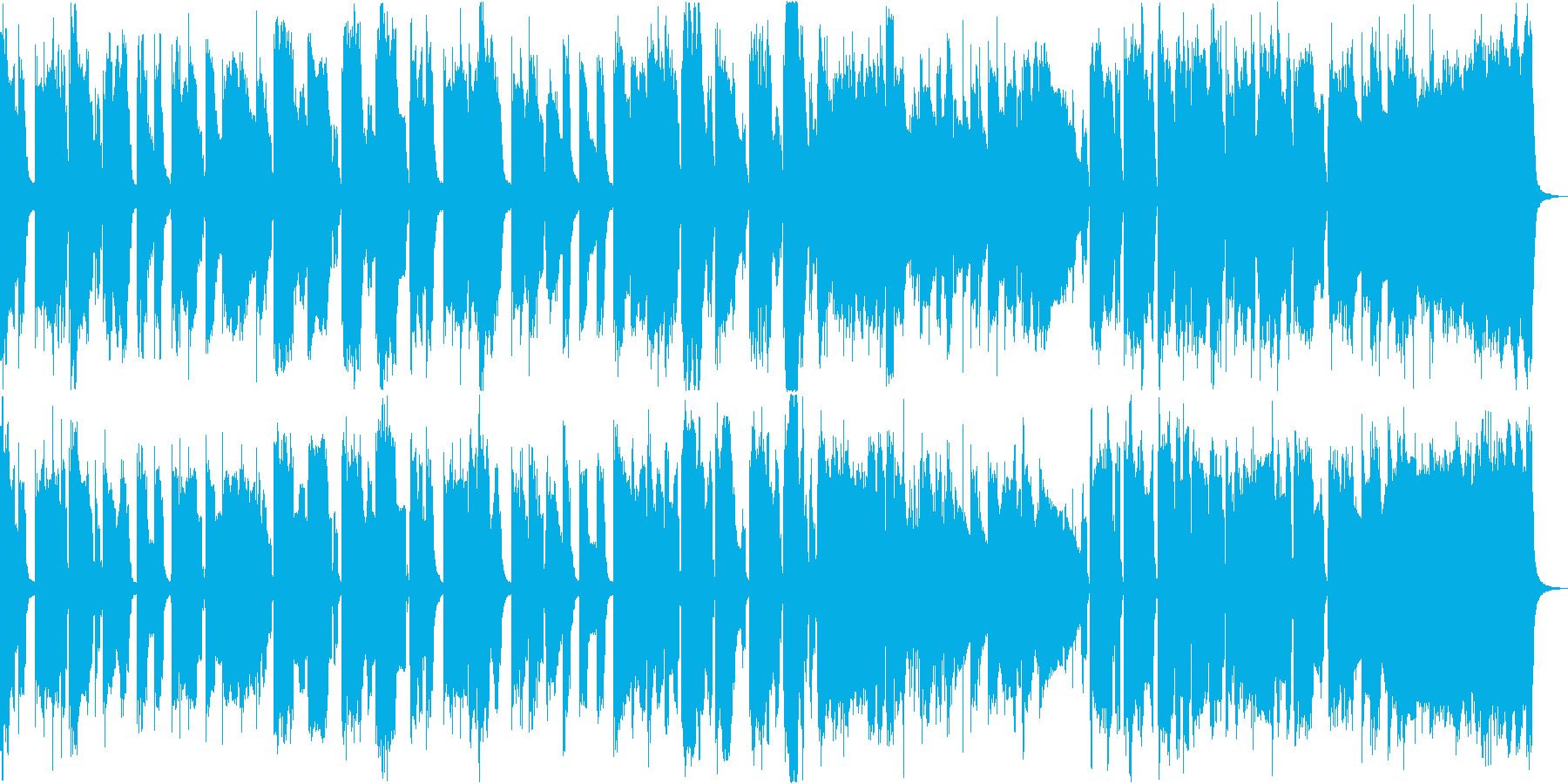 ほのぼのとした可愛らしいBGMの再生済みの波形