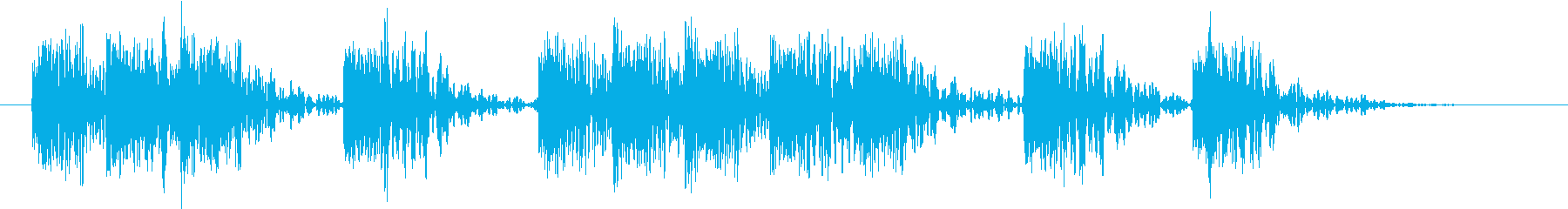 【エレキギター】ザクザク ブラッシング音の再生済みの波形