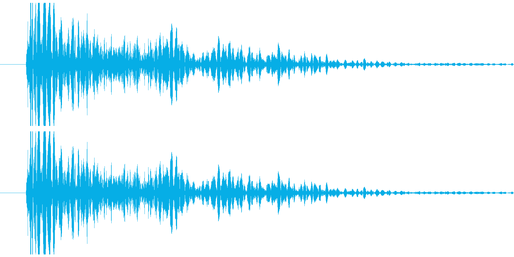 SFメカの足音の再生済みの波形
