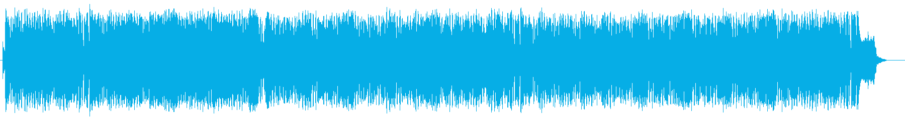 明るく元気でポップなシンセサイザーの曲の再生済みの波形