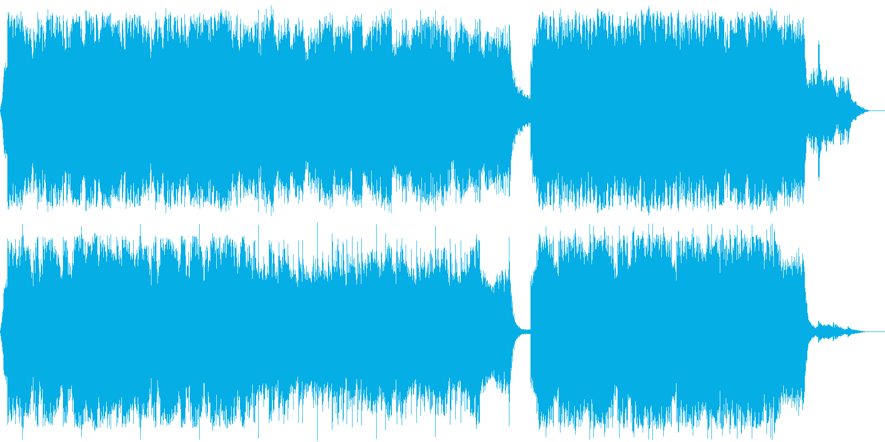 和風で静かな感じのチェロ曲の再生済みの波形