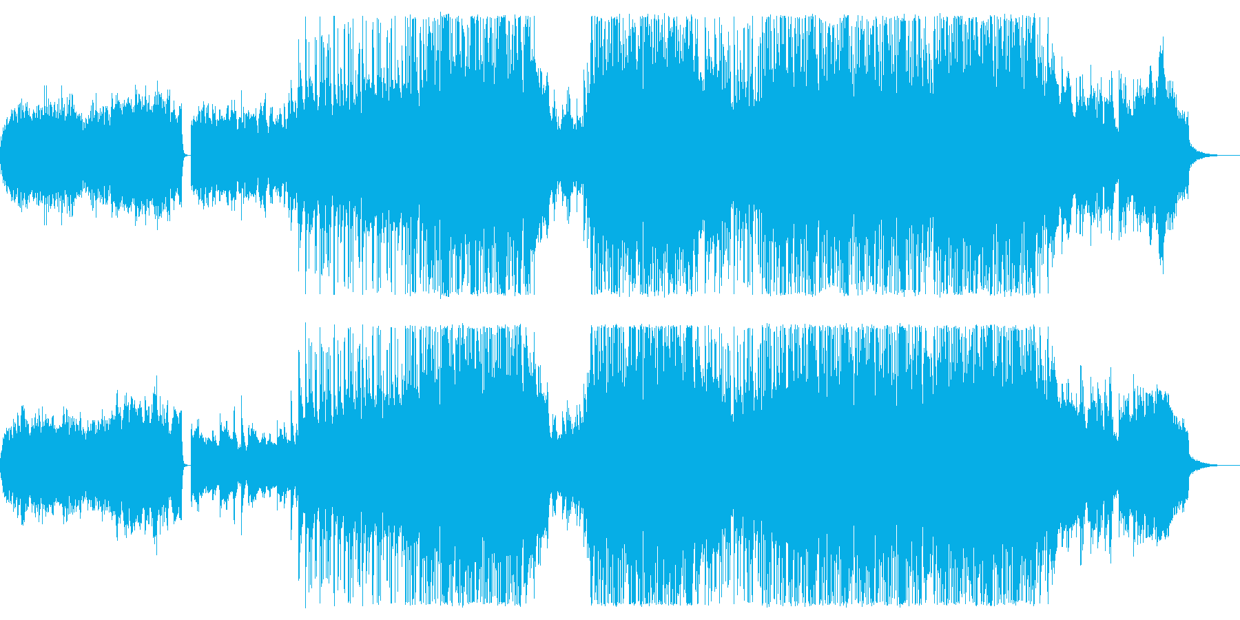 冬の訪れをイメージした爽やかなポップ曲の再生済みの波形