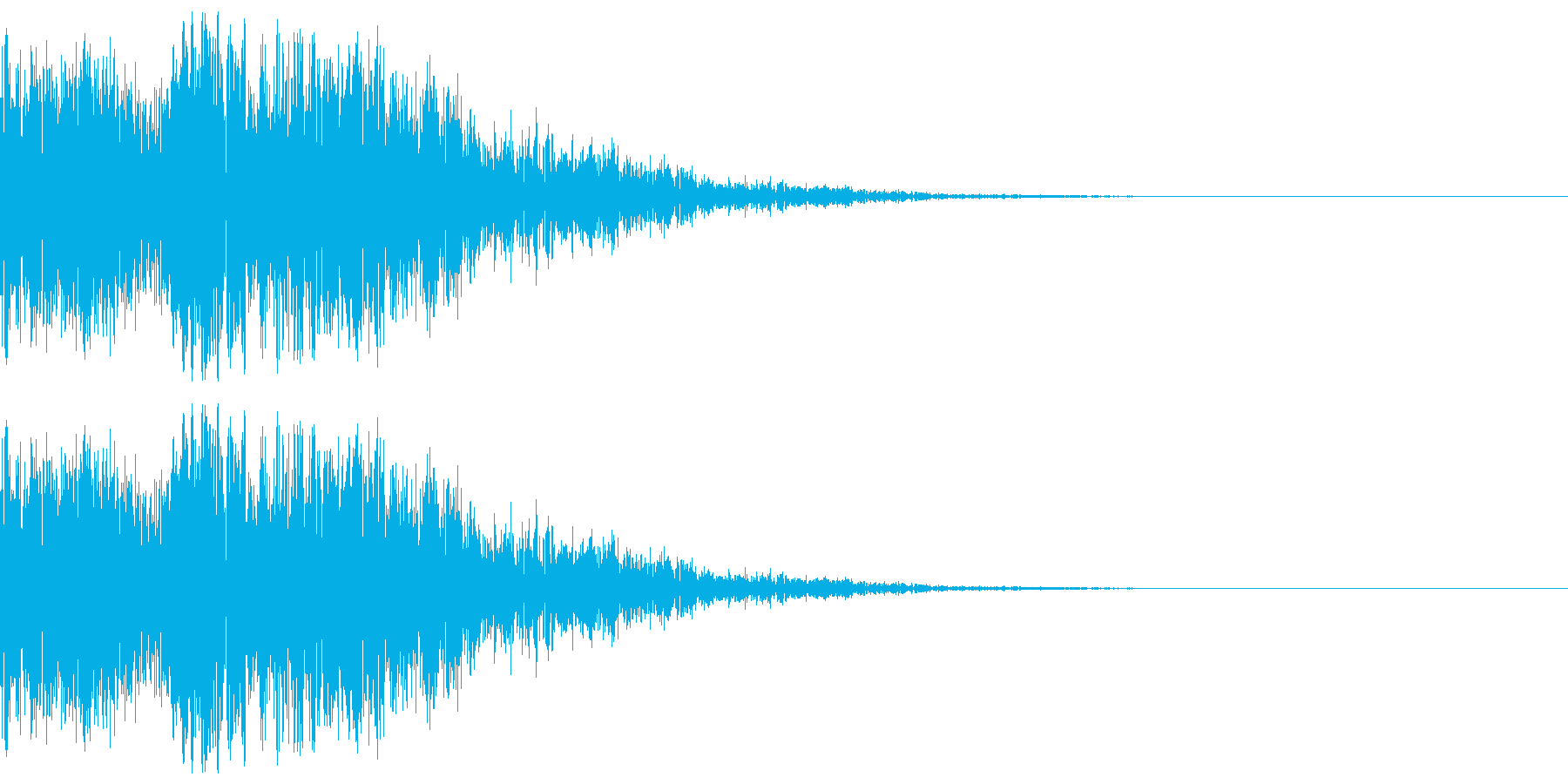 ゲームに使えそうなヒット、消滅音の再生済みの波形