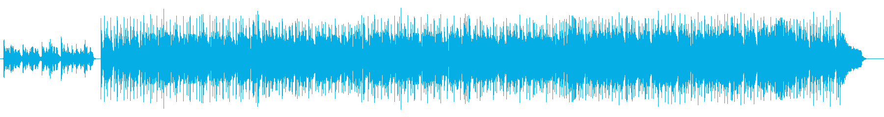 可愛らしいピアノと笛の音が幸せを運ぶ曲の再生済みの波形