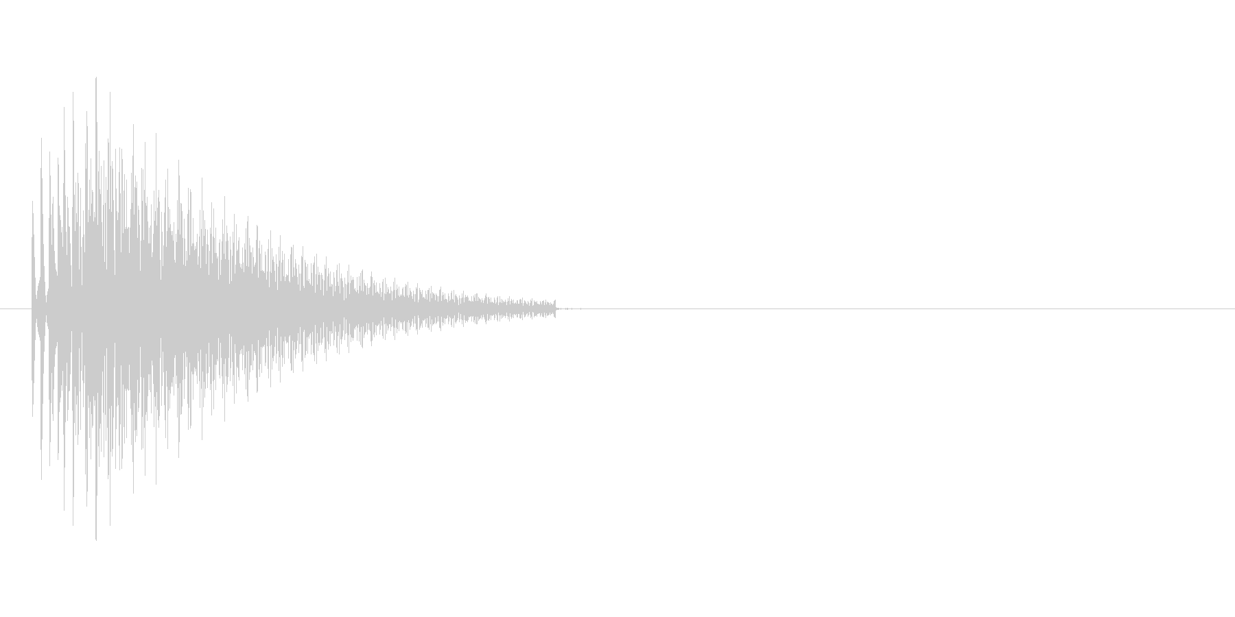 ブーン(ビープ音)の未再生の波形