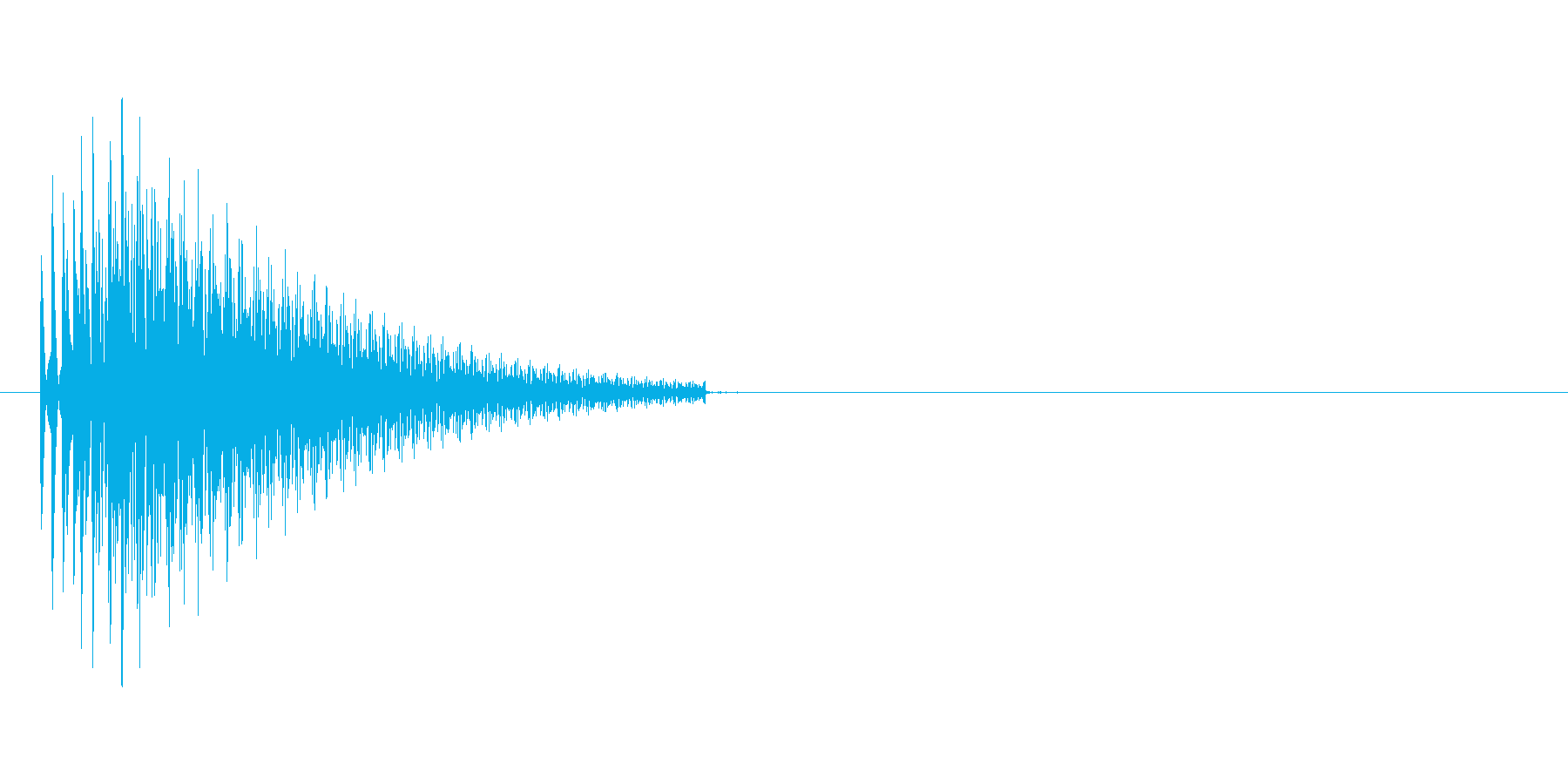 ブーン(ビープ音)の再生済みの波形