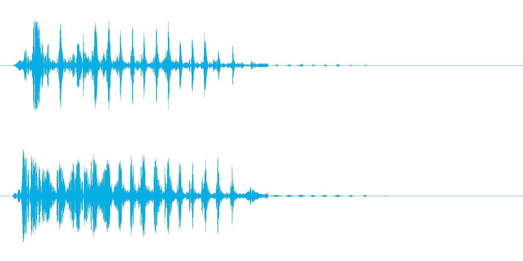 ブエッ(短い音)鈍いの再生済みの波形