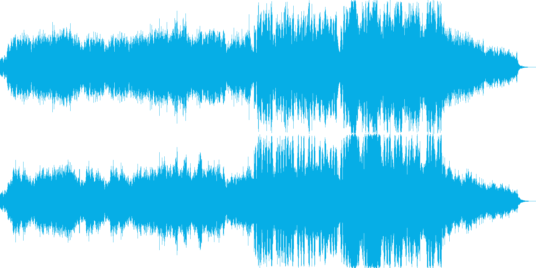 森を感じる、壮大で少し民族的な曲の再生済みの波形