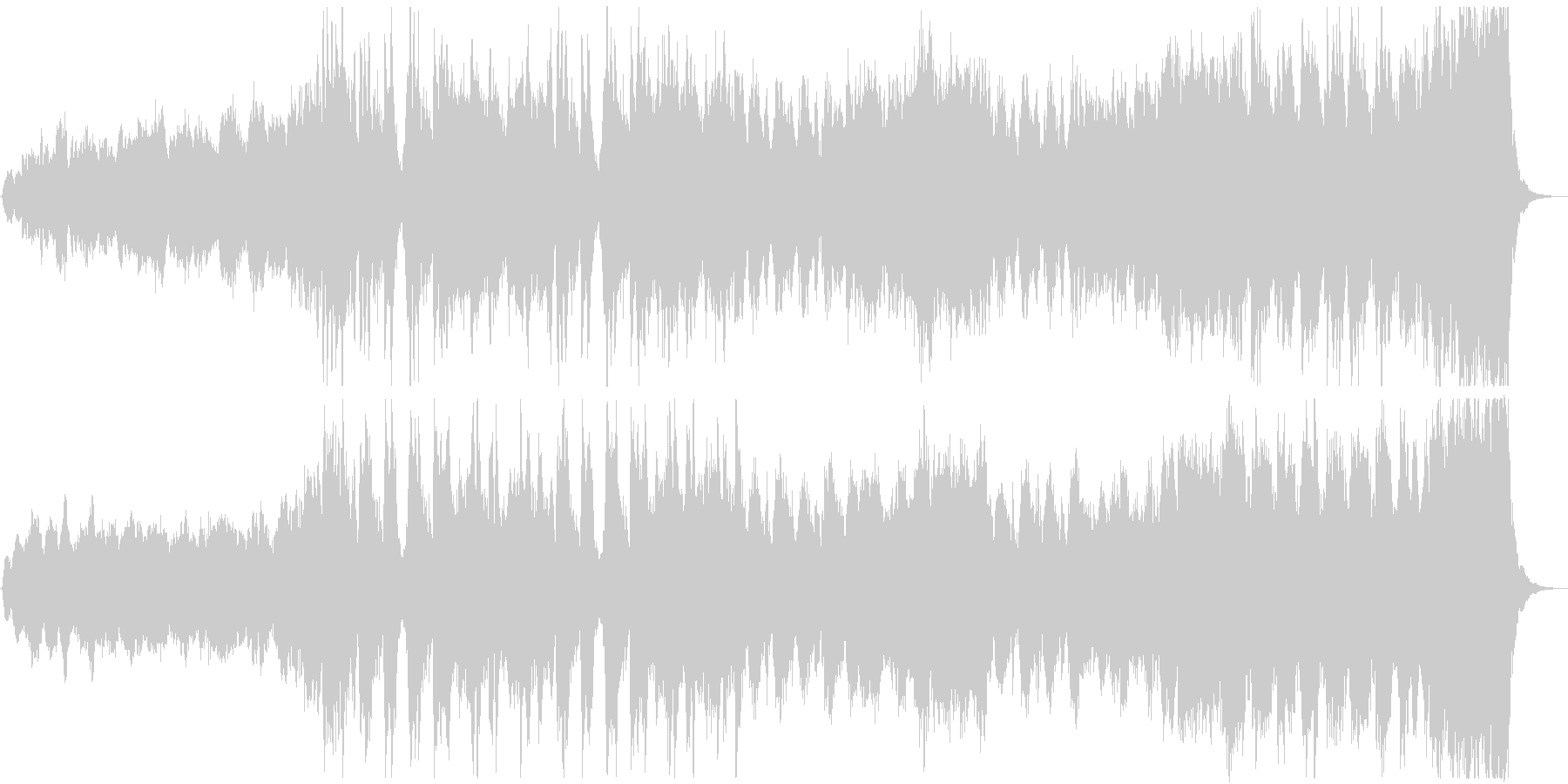大自然の光景を思わせるクラシック曲の未再生の波形