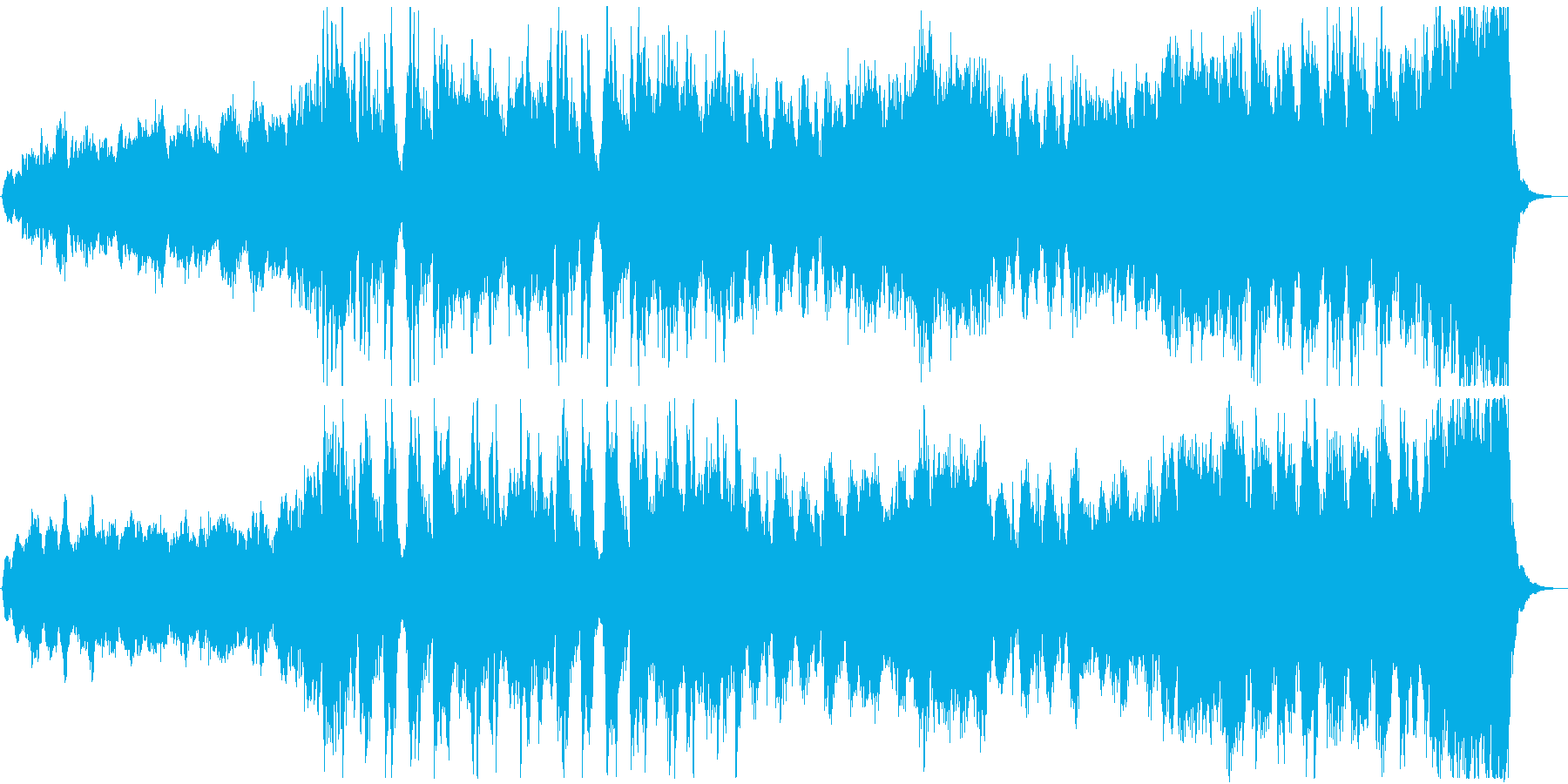 大自然の光景を思わせるクラシック曲の再生済みの波形