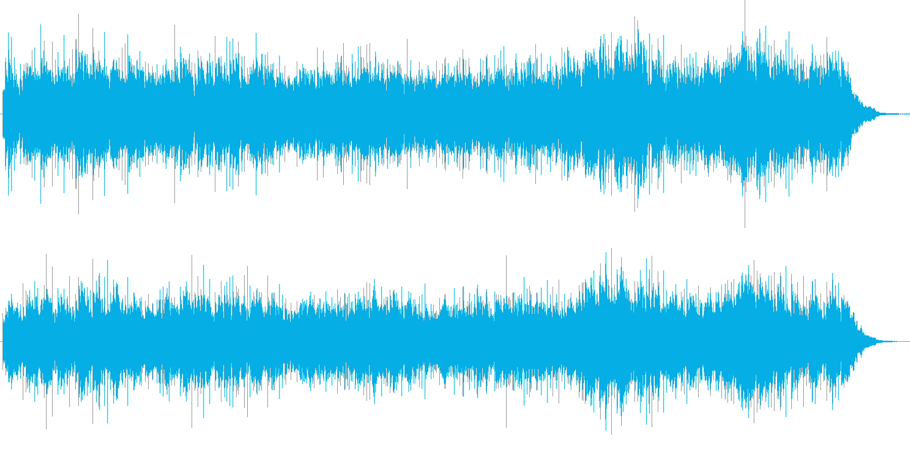 メルヘンの世界のかわいいジングルの再生済みの波形