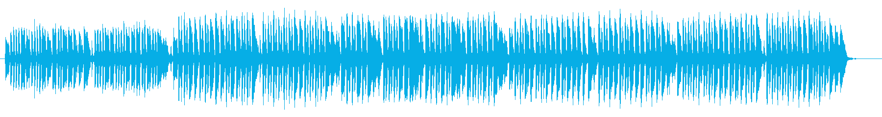 アップテンポのワクワクするポップな曲の再生済みの波形