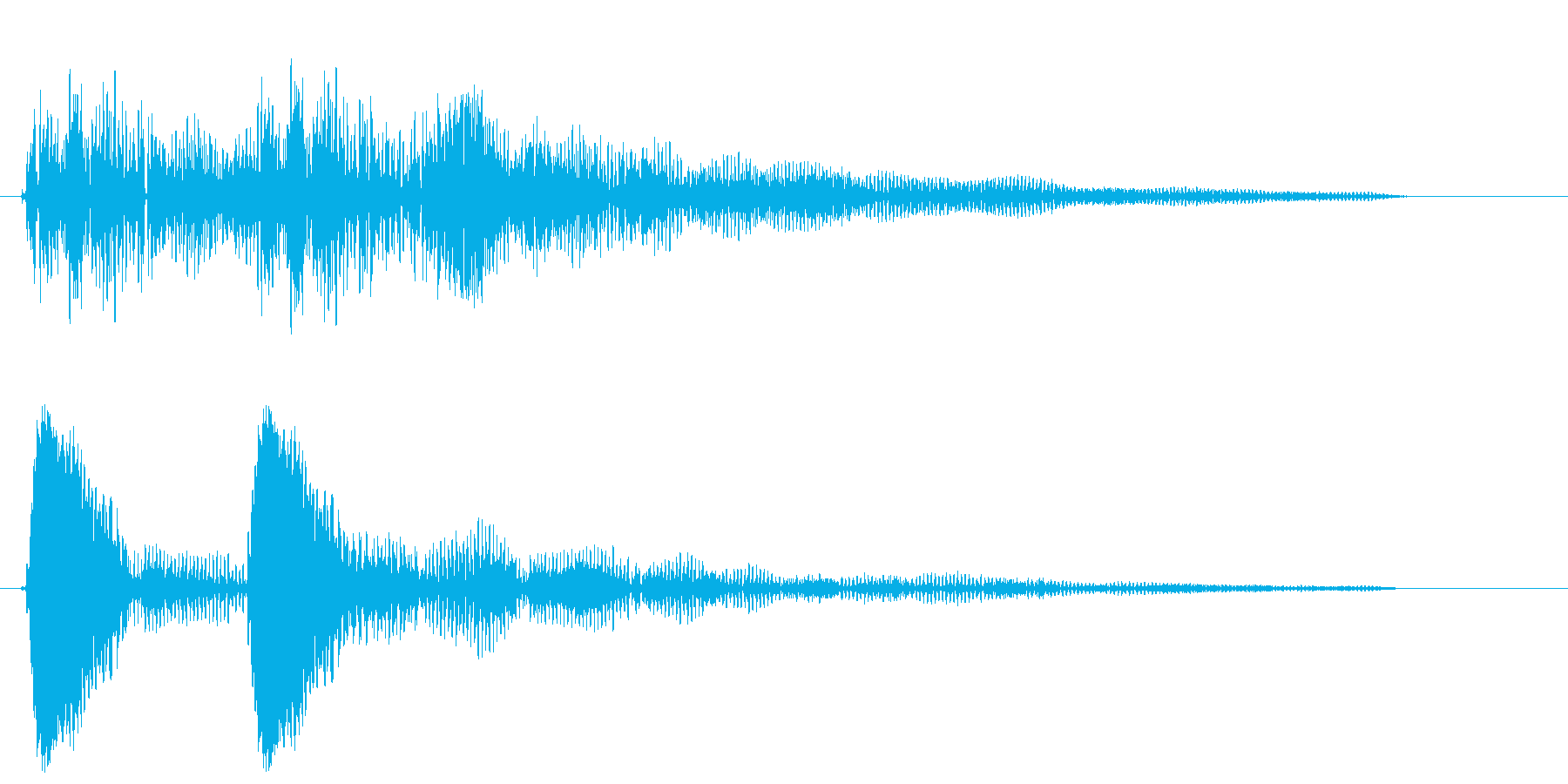 ポッポ〜ン(システム音)の再生済みの波形