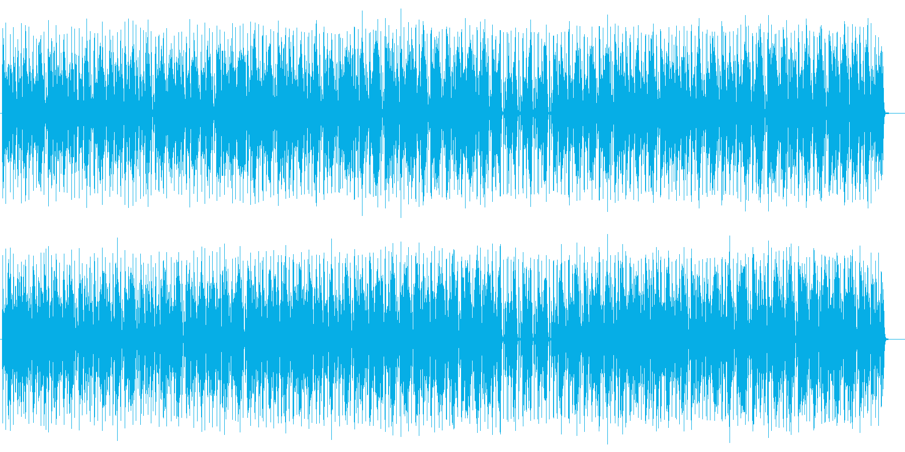 テクノポップな幻想的な音楽の再生済みの波形