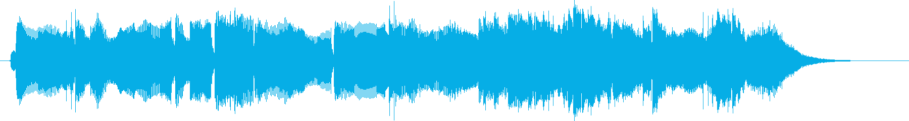ゆったりと落ち着いたリラクゼーション音楽の再生済みの波形